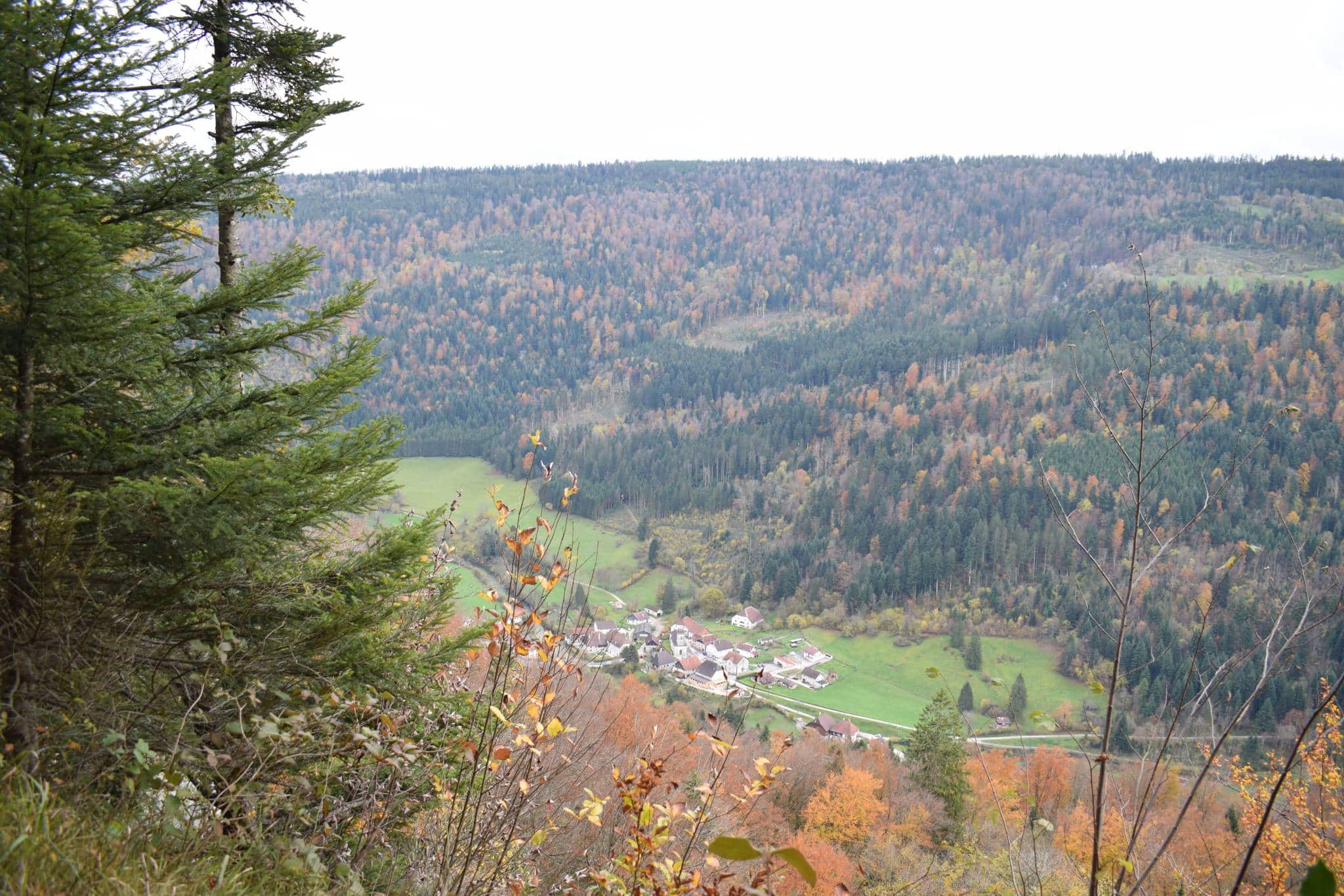 Vue depuis le belvédère de Charmoille