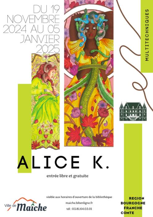 affiche alice k. - Parc Naturel Régional du Doubs Horloger